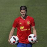 El delantero español Alvaro Morata