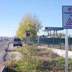 Señalización de tramo ciclista en una de las carreteras de la Comunidad