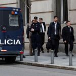 El abogado de Carme Forcadell y el de Jordi Turull a su llegada al Tribunal Supremo