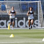Imagen del entrenamiento matutino del Real Madrid