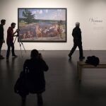 El cuadro Vastedad de Aleksandr Deineka, que forma parte de la nueva exposición anual "Las cuatro estaciones"que se muestra en la sede del Museo Estatal de Arte Ruso de San Petersburgo en Málaga