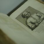 Posible retrato de El Bosco, incluido en un libro que se expone en El Escorial