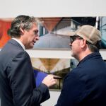 El Ministro de Fomento Iñigo de la Serna durante su visita al stand de la Fundación ENAIRE