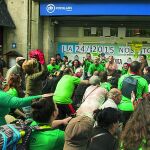 El PP catalán fue objeto ayer de un escrache de la PAH