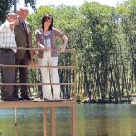 La consejera Silvia Clemente inaugura, junto a Agustín González, el nuevo azud en El Barco de Ávila