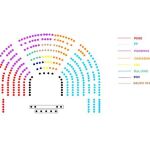 Propuesta que ha presentado Podemos esta mañana sobre la ubicación de sus diputados