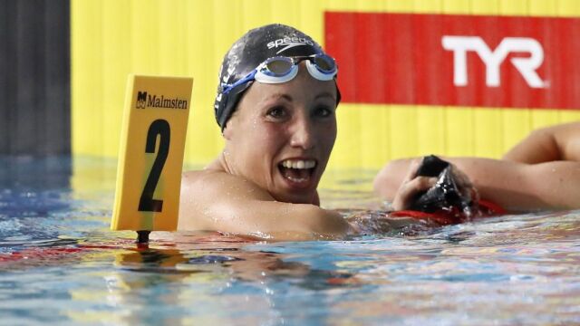 Jessica Vall Montero tras lconseguir la medalla de plata