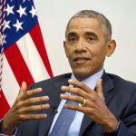 El presidente de Estados Unidos, Barack Obama, durante la entrevista