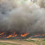 Así es el incendio visto desde el aire