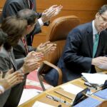 Feijóo, durante el pleno de investidura