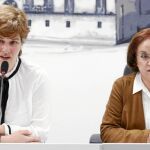 La concejala Margarita Torres, junto a la presidenta del Centro UNESCO de Castilla y León, Isabel Cantón