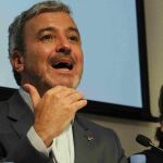 Ada Colau y Jaume Collboni han presentado hoy el acuerdo que han alcanzado para que el PSC se incorpore al gobierno de la ciudad.