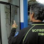 Todo ocurrió el miércoles, jueves y viernes de la semana pasada. Luis Bermúdez enseñaba ayer el estado en que ha quedado su taquilla