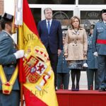 Antonio Silván, María José Salgueiro y José Manuel Díez Cubelos en los actos del 172 Aniversario de la fundación de la Guardia Civil, celebrado en León