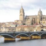 Aguas del río Tormes en Salamanca