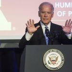 El vicepresidente estadounidense, Joe Biden, hoy en Washington