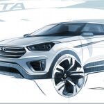 Primer boceto del nuevo modelo Creta.