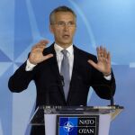Jens Stoltenberg, en el cuartel general de la OTAN en Bruselas