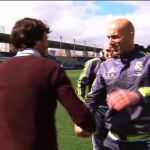 Raúl, invitado ilustre en el entrenamiento del Real Madrid