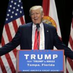Donald Trump, durante un acto de campaña