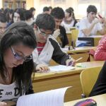 Alumnos de Castilla y León que se presentaron el año pasado a la prueba de Selectividad