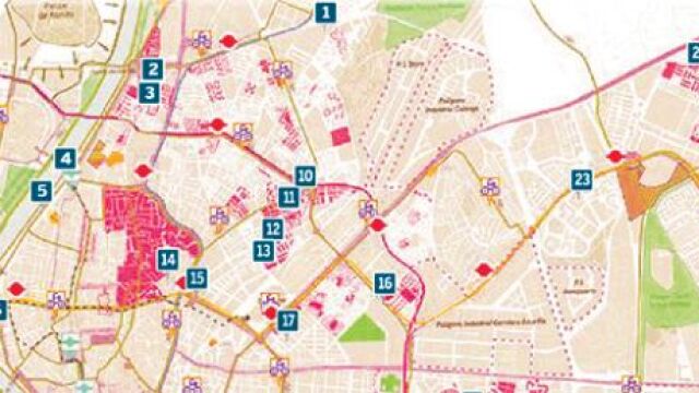 La ciudad sólo tiene el 20% de las 6.570 plazas de parking prometidas