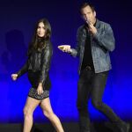 Megan Fox y Will Arnett, durante los Premios CinemaCon