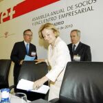 Salgado junto al presidente de la Empresa Familiar, Simón P. Barceló