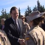 Una de las imágenes incluidas en el vídeo grabado por Mariano Rajoy en la víspera del Día de las Fuerzas Armadas