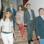Espadas, junto a Griñán, Torres, Velasco y Díaz