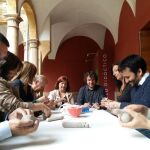 El conseller de Educación, Vicent Marzà, durante la visita al Centro del Carmen