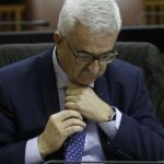 El vicepresidente de la Junta, Manuel Jiménez Barrios, ayer en la Cámara autonómica
