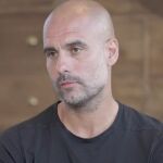 Pep Guardiola durante la entrevista en TV3