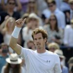 El tenista escocés Andy Murray celebra su victoria