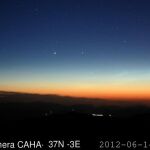 Nubes noctilucentes captadas en el observatorio de Calar Alto