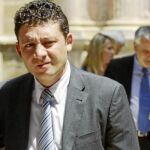 El vicesecretario general del PSOE-A, Rafael Velasco, recientemente en el Parlamento andaluz
