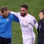 Carvajal abandonó entre lágrimas el Giuseppe Meazza