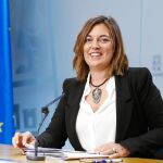 La portavoz y consejera de Agricultura y Ganadería, Milagros Marcos, explica los acuerdos aprobados en el Consejo