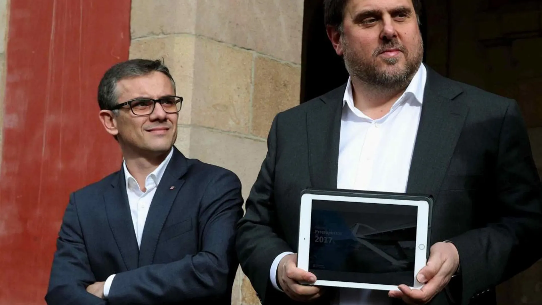 Fotografía de archivo (29/11/2016), de Josep Maria Jové Lladó y Oriol Junqueras