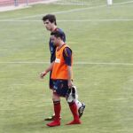 Xavi y Javi Martínez abandonan el entrenamiento matinal de ayer