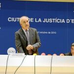 El portavoz del PP, Rafael Blasco, ayer en Elx