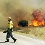El peor incendio del verano, causado por un perturbado