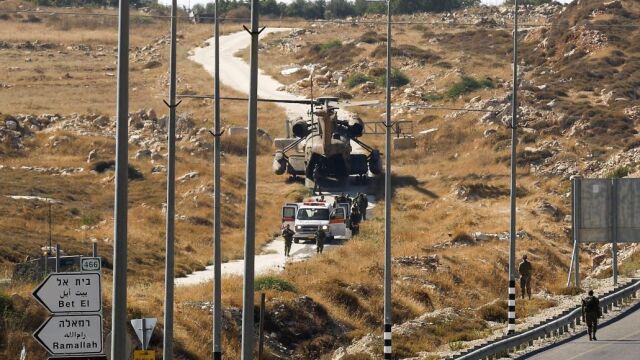 La policía israelí en Cisjordania