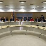 Cristóbal Montoro preside la reunión del Consejo de Política Fiscal y Financiera, hoy en Madrid.