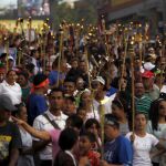 Manifestación en Tegucigalpa.