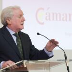 El presidente de la Cámara de Comercio, Industria y Servicios de Burgos, Antonio Miguel Méndez Pozo, en una de las últimas actividades de la institución