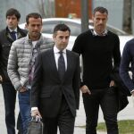 Los jugadores del Betis acudieron a declarar ante el juez