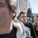 Errejón, en el minuto de silencio por los atentados de Bruselas