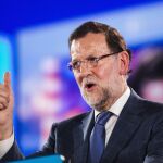Mariano Rajoy, en un acto hoy en Málaga.