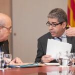 Mas-Colell y Homs, en una reunión del gobierno catalán